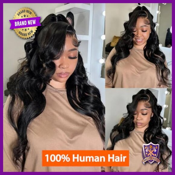 30 Inch 360 Lace Front Wig Human Hair Pre Plucked Glueless Body Wave main image 4